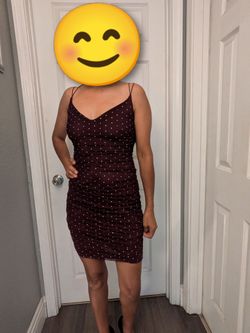Vestido burgandi talla S