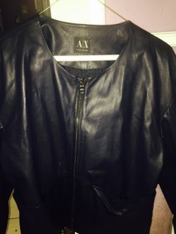 A/X Armani jacket very thin leather Jacket