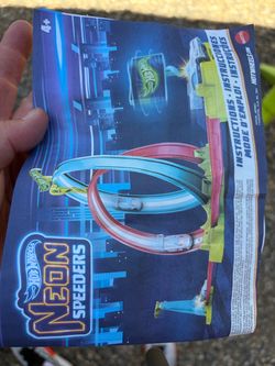 Hot Wheels Neon Speeders Instruction Booklet