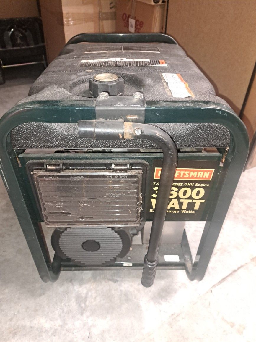 Craftsman 3600 Watt Generator Great