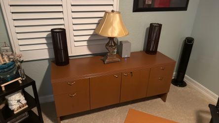 Office Executive Desk with Credenza