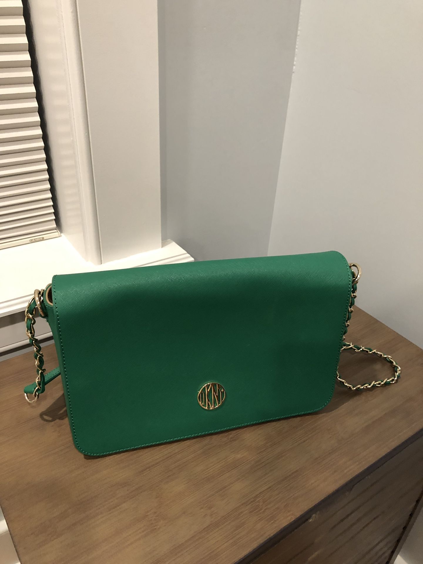 DKNY green purse