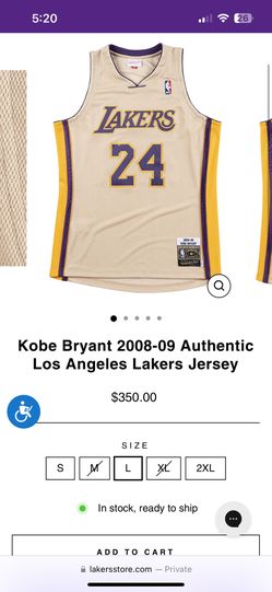 2008-2009 Authentic Kobe Jersey 
