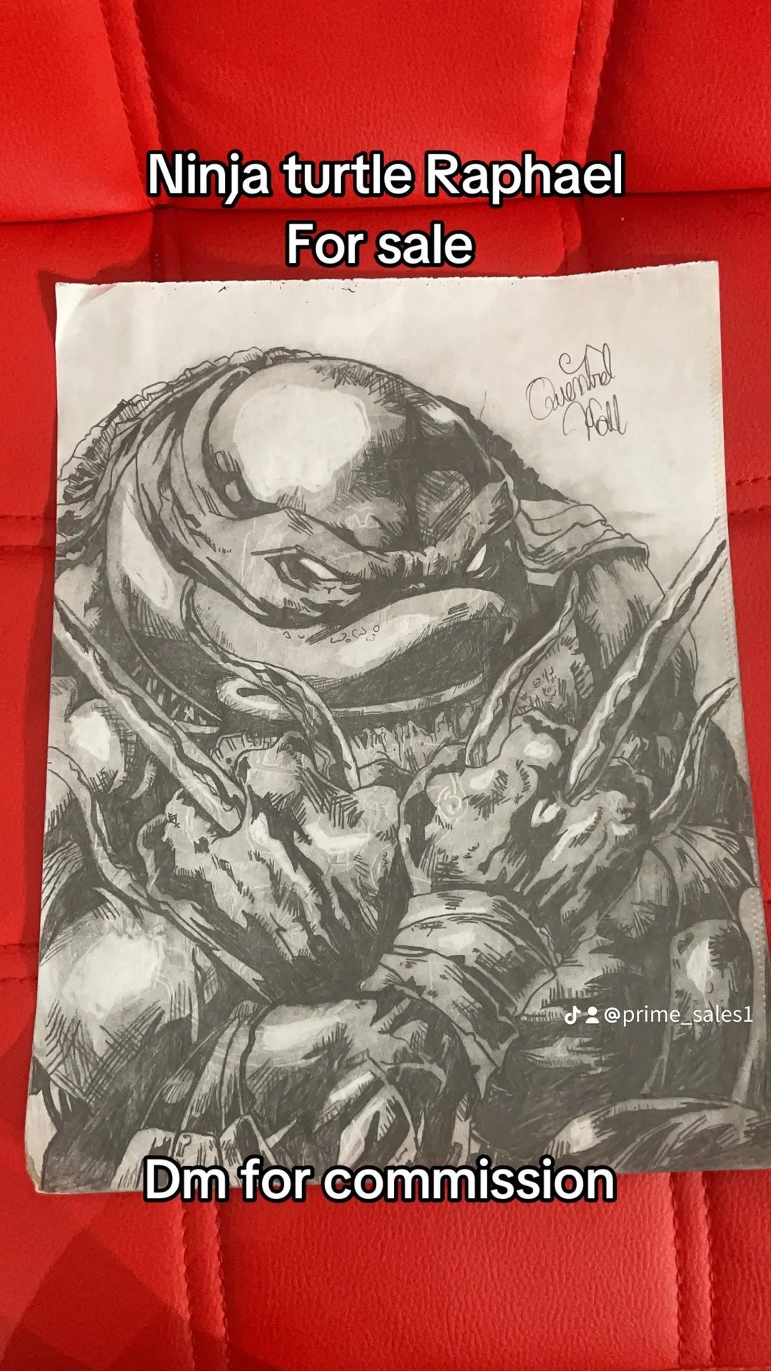 Ninja Turtle Raphael Drawing