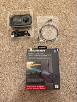 NEW Monster Bluetooth 2-in-1 Wireless Audio Adapter
