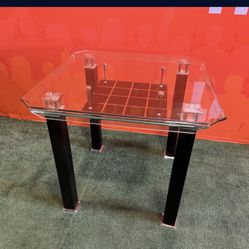 New Gordie III Modern Tempered Glass Counter Height Dining Table 39.5”x39.5”x35.6” $100