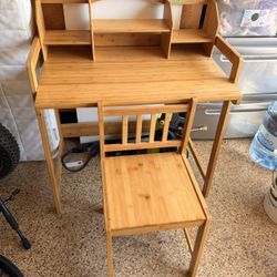 Children’s Desk A D Chair- Wood