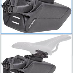 FIDLOCK Pinclip Saddle Bag + Base | Compact, Weather-Resistant Bike Bag with Magnetic-Mechanical Attachment For Secur