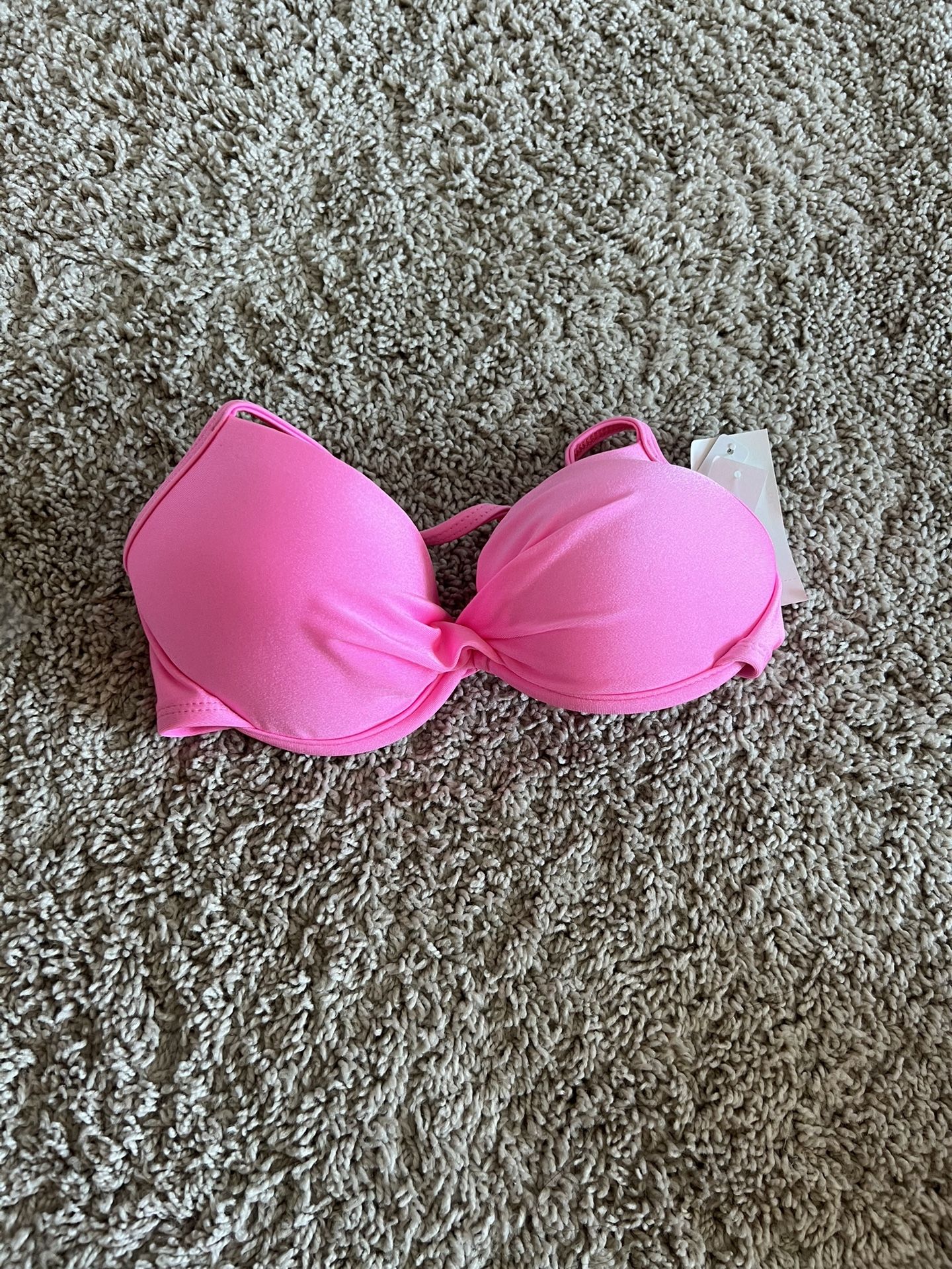 Woman’s NWT Bikini Lab Pink Bikini Top – Size Large