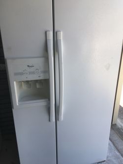 Whirlpool white refrigerator