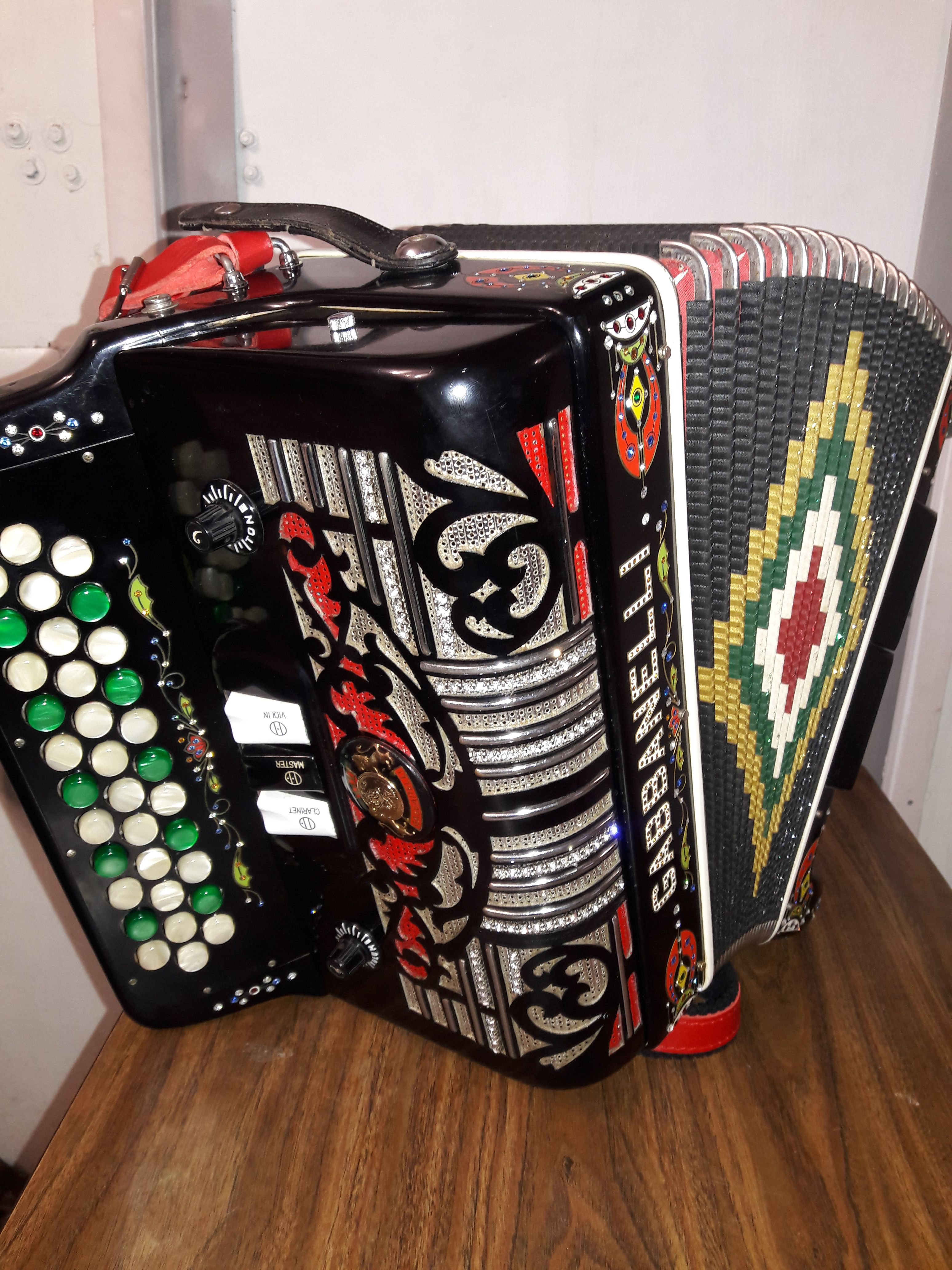 Black 2024 gabbanelli accordion