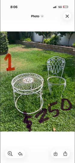 Antique Iron outdoor patio furniture