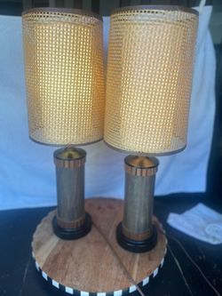 Mid Century Gruvwood style lamps