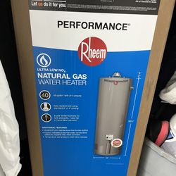 New Water Heater 40 Gallon