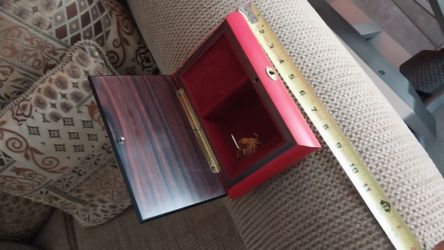 FINE MAPSA SWISS WOOD MUSIC JEWLERY BOX