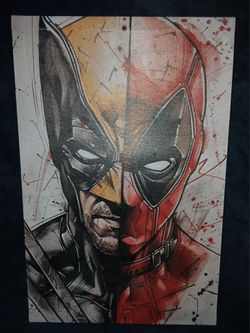 Marvel Print on Wood Fame