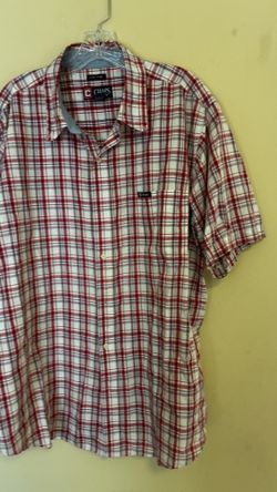 Shirt button down short sleeve xxl