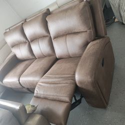Brown Manual Recliner 