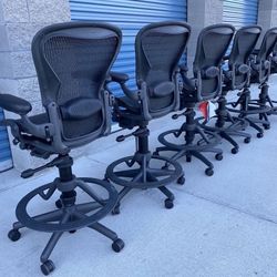 Herman Miller Aeron Classical Model Drafting Office Chair/ Work Stool(starting price)