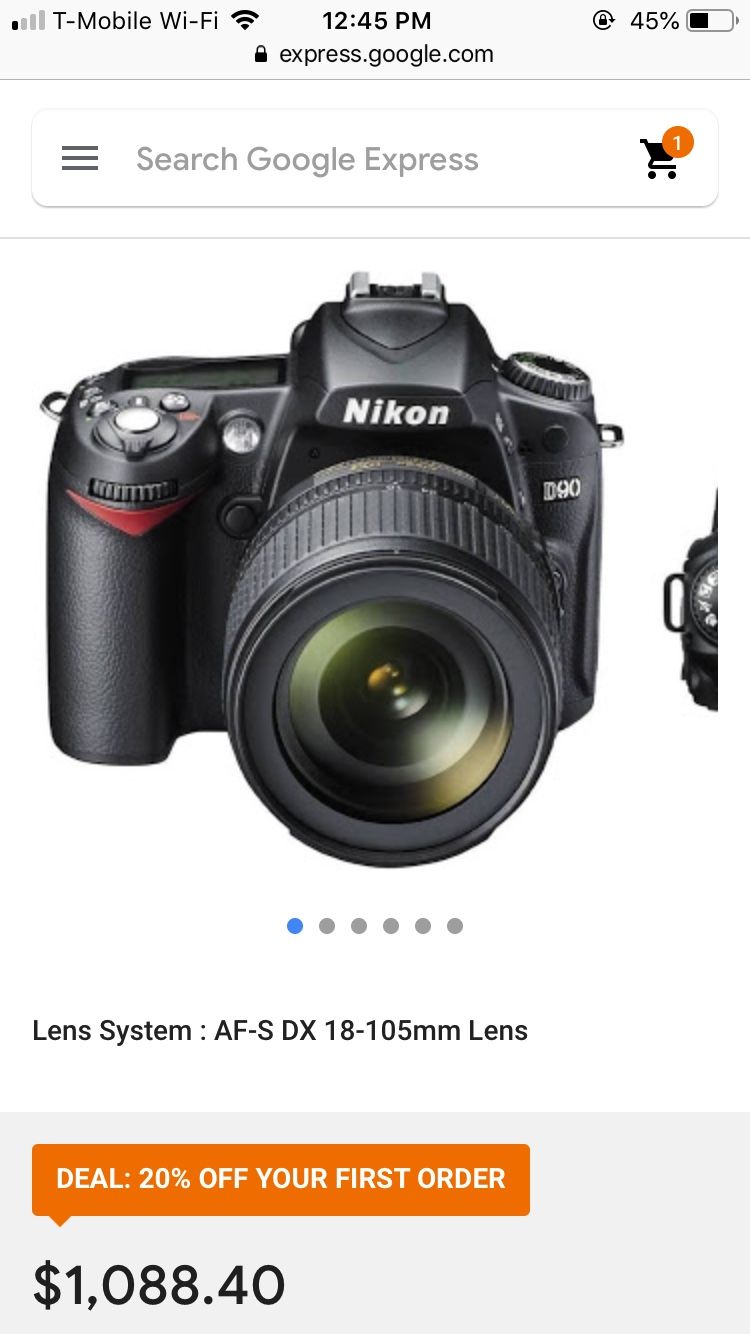 Nikon D90 12.3 MP Digital SLR Camera - Black - AF-S DX 18-105mm Lens