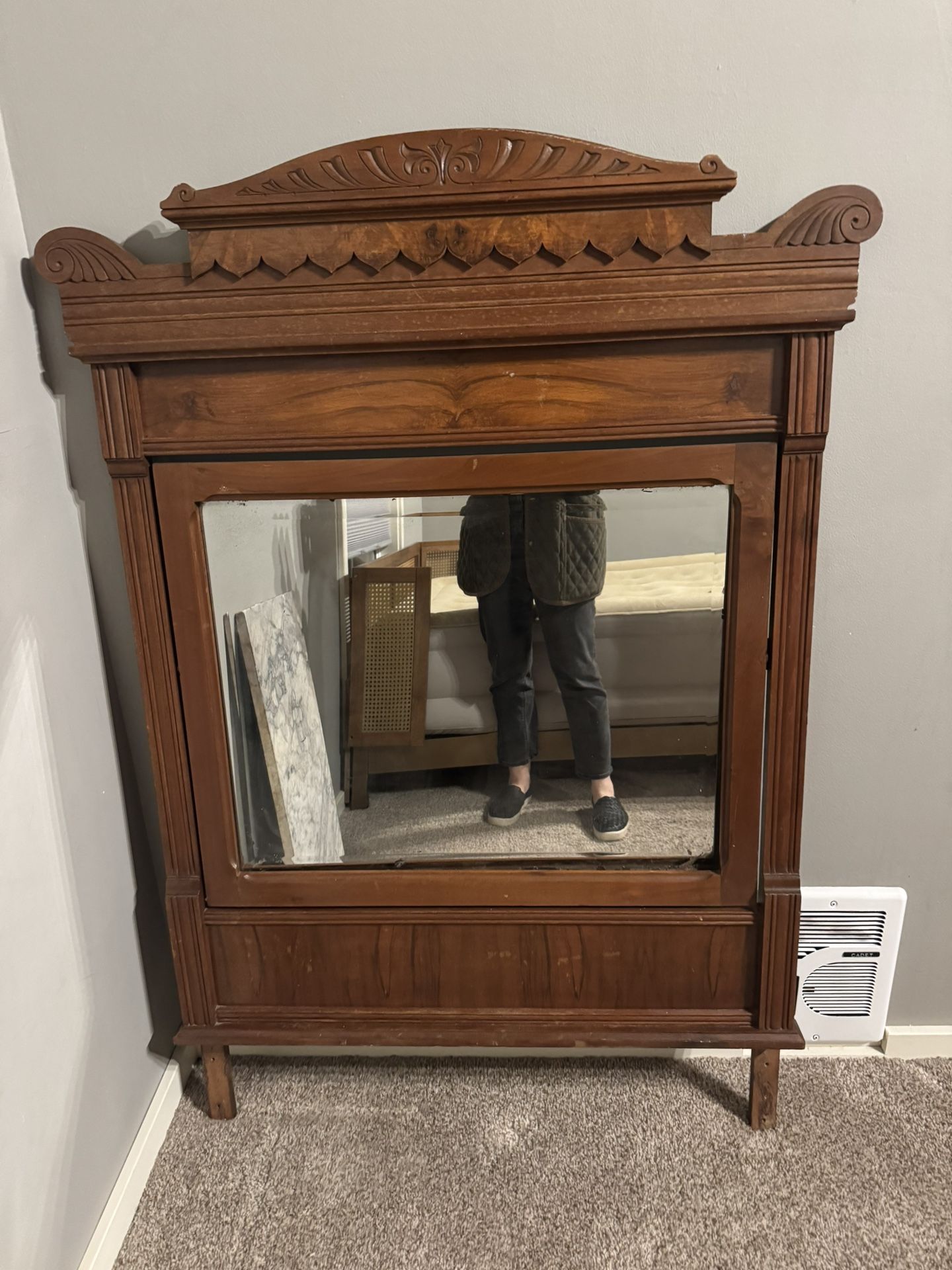 Large Antique Vanity Mirror