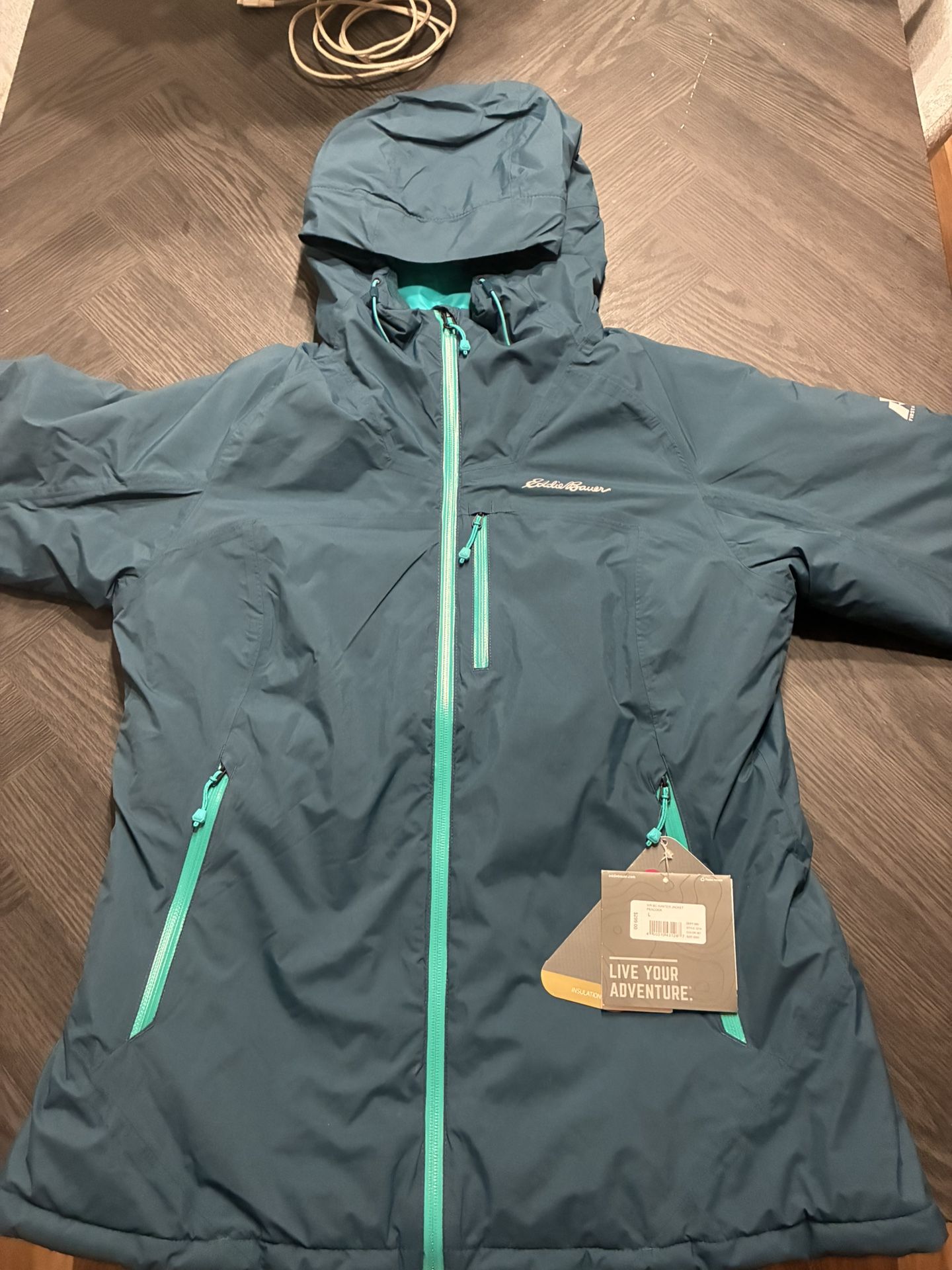 Eddie Bauer mens waterproof jacket (still has the retail tags attached)