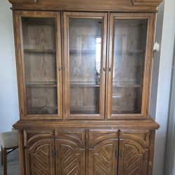 Lighted China Cabinet- Wood