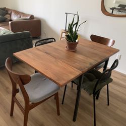 West elm Drop Leaf Wood Expandable Table
