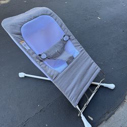 Baby Delight Highland Baby Bouncer Infant 0 – 6 Months 3-Position Recline  Pebble Grey
