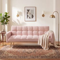 Kingston 69" Teddy Adjustable Futon Sofa Bed with Armrests
