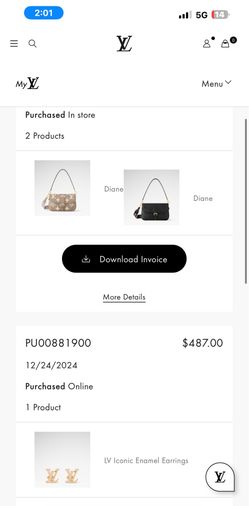Louis Vuitton Diane Bag