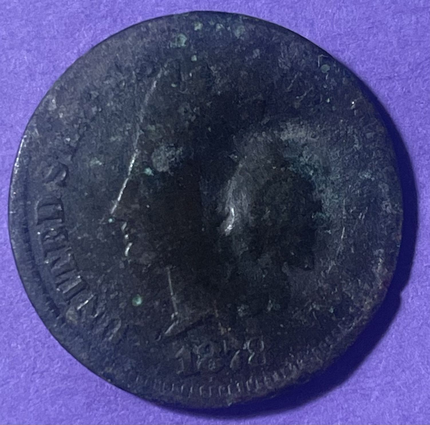 ** DAMAGED** 1878 Indian Head Penny