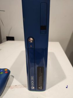 Microsoft Xbox 360 E Special Edition Blue Console + Matching Controller Tested