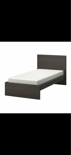 IKEA Malm Twin Bed Frame Dark Brown