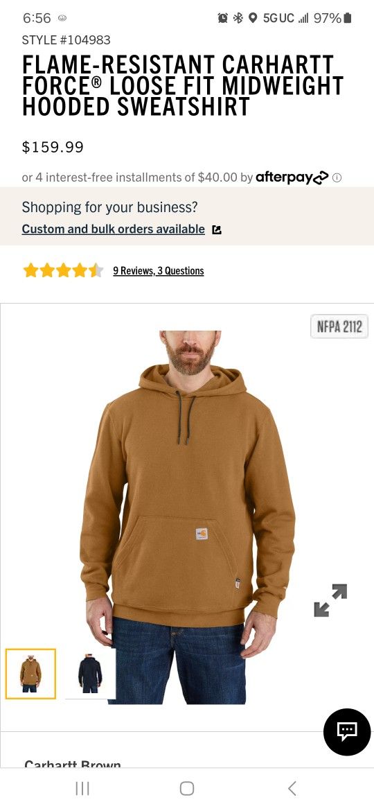 CARTHARTT FR HOODIE 3X
