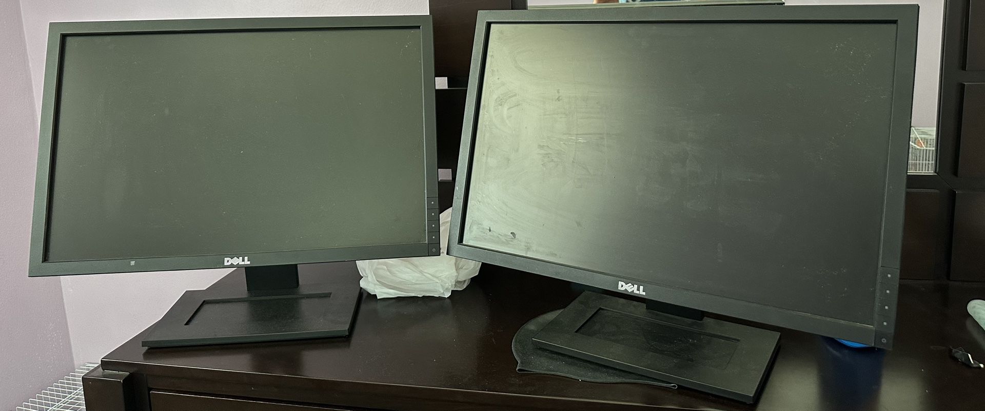 Two Dell LCD 17 Inch