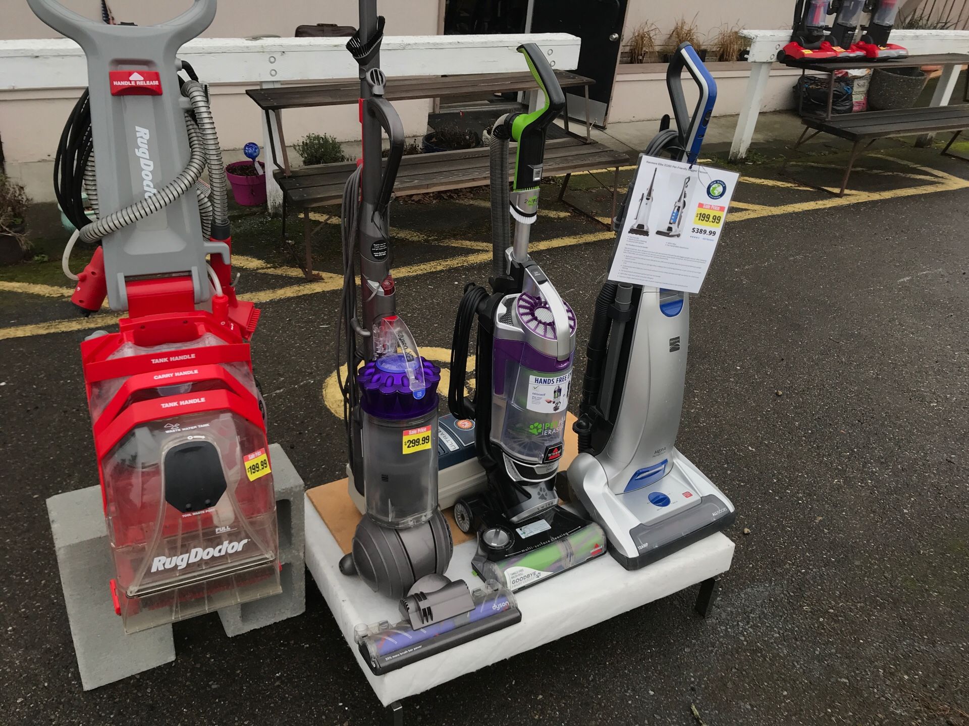 Vacuum cleaner s certified refurbished. Buy one of these vacuum s get rug doctor shampooer FREE. DYSON DC65 or bissel pet hair eraser or kenmore p