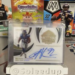2021 Immaculate Collection Michael Strahan /49 Hall Of Fame On Card Auto SP