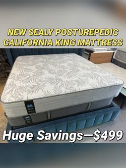 NEW SEALY POSTUREPEDIC KING MATTRESS