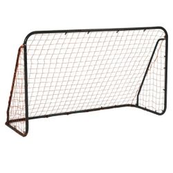 RayChee Backyard Soccer Goal, 6.5x3.3ft Portable Outdoor Soccer Goals with Net, Weatherproof Steel Post Metal Soccer Net with Ground Stakes for Kids T