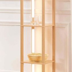 FENLO Fancy Dimmable LED Floor Lamp with display Shelves