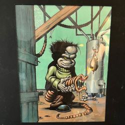 Soz Original Study Small Full Color Mixed Media 