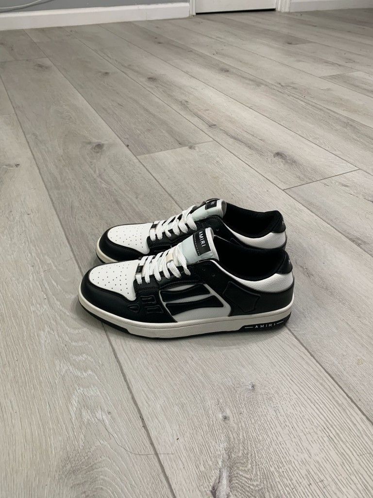 AMIRI Skel Top Low Black/White Leather Sneakers
✅