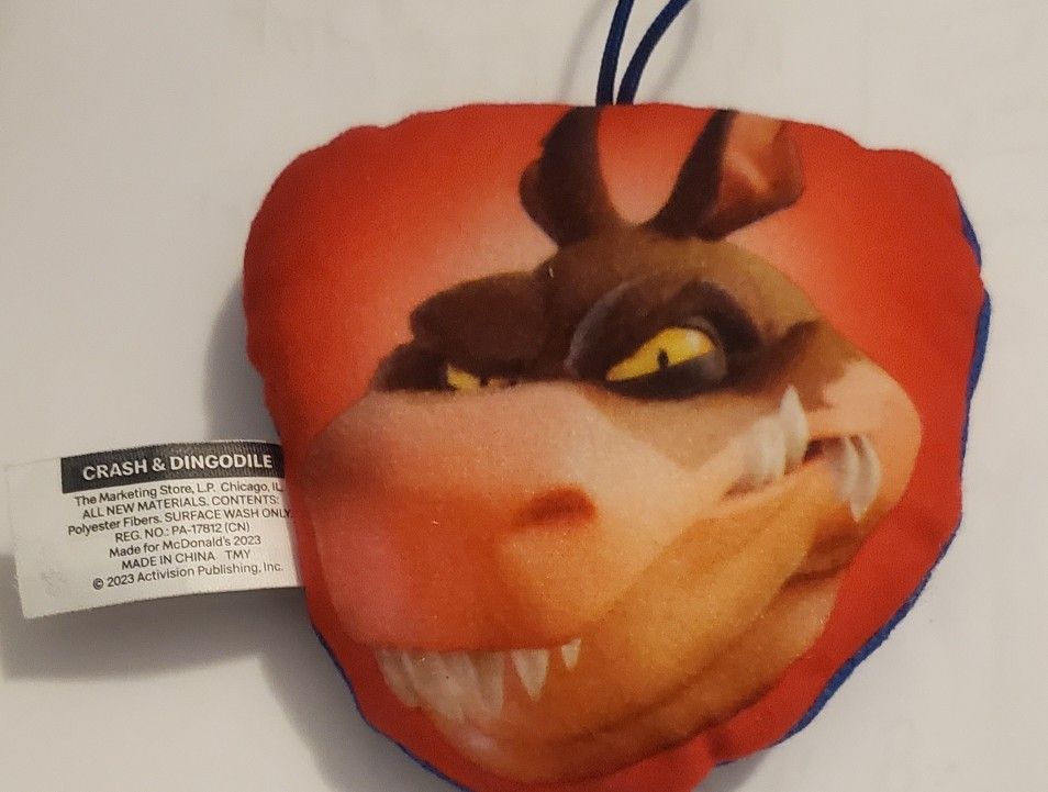 Mcdonalds Crash And Dingodile Plush Happy Meal Toy #4 