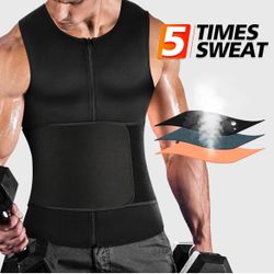 Mens Sweat Sauna Vest for Waist Trainer Size XXL