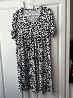 Animal Print Nightgown Size L