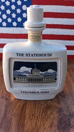 The Statehouse Columbus Ohio Bourbon Decanter