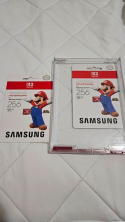 256GB Samsung microSD Express memory card designed for the Nintendo Switch 2