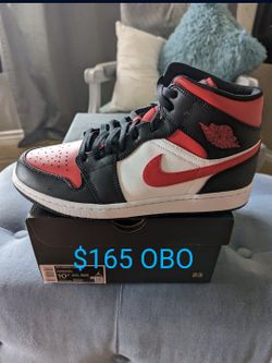 Nike Air Jordan 1 Mid Red White Black