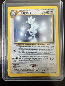 Pokemon Neo Togetic Holo Card